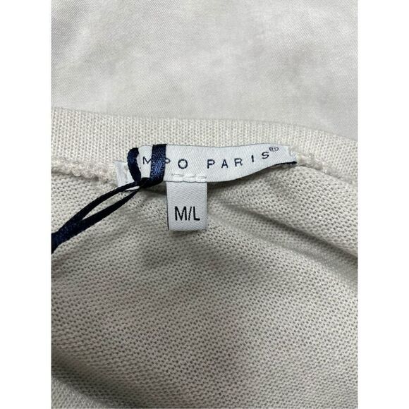 Tempo Paris Grey Long Sleeve Tunic Size M/L NWT - Picture 5 of 6